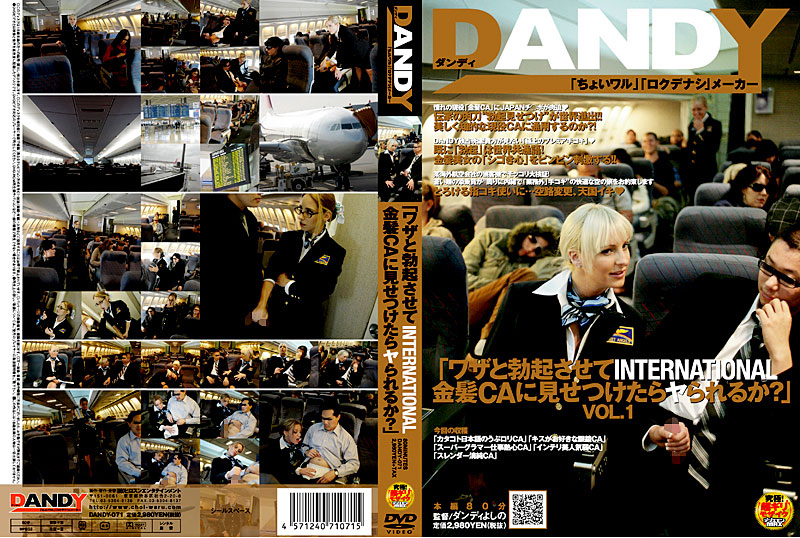 |DANDY-071| (They Made Me Hard...Can I Show It to These International CA Blondes?!) vol. 1 stewardess caucasian actress handjob digital mosaic
